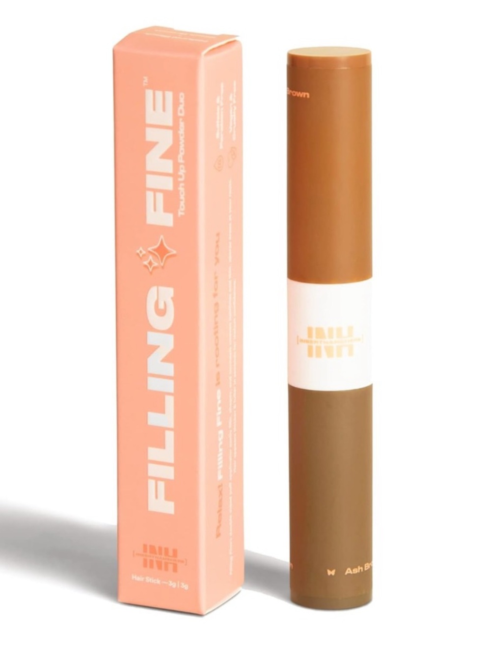 INH Filling Fine Duo in Ash Brown/Brown 3g/3g BRAND NEW IN BOX